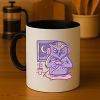 Gamer Owl Coffee Mug thumb 4