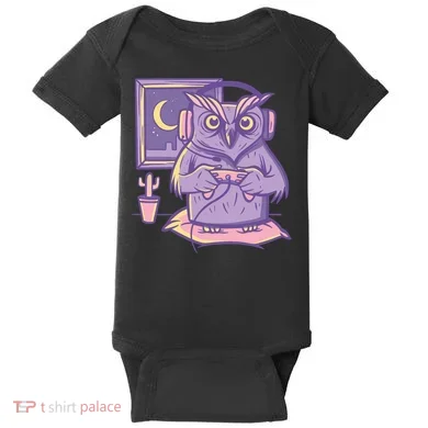 Gamer Owl Baby Bodysuit