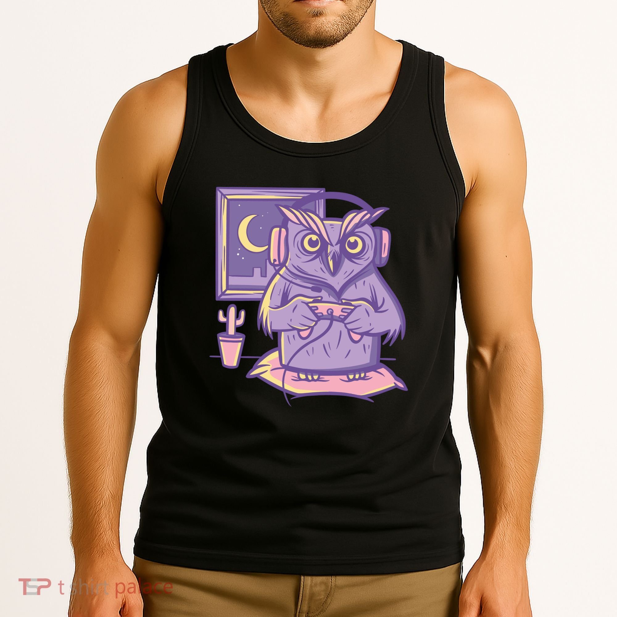 Gamer Owl Tank Top