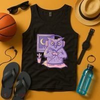 Gamer Owl Tank Top thumb 4