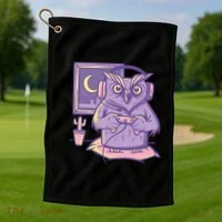 Gamer Owl Golf Towel thumb 1