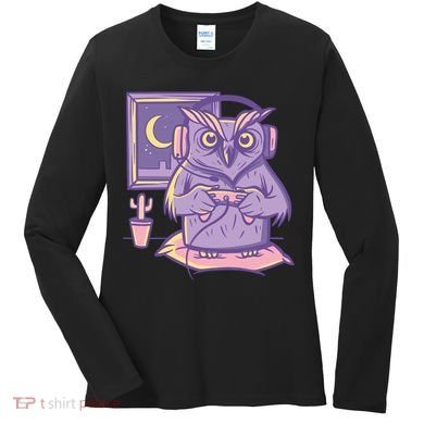 Gamer Owl Women's Long Sleeve Shirt