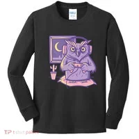 Gamer Owl Kids Long Sleeve Shirt thumb 0