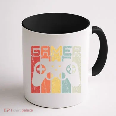 Gamer Retro Controller Coffee Mug back