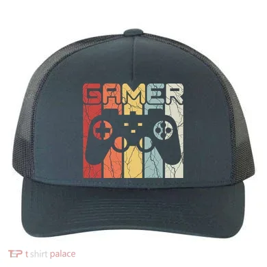 Gamer Retro Controller Yupoong Adult 5-Panel Trucker Hat