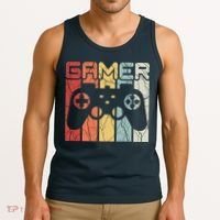 Gamer Retro Controller Tank Top thumb 3