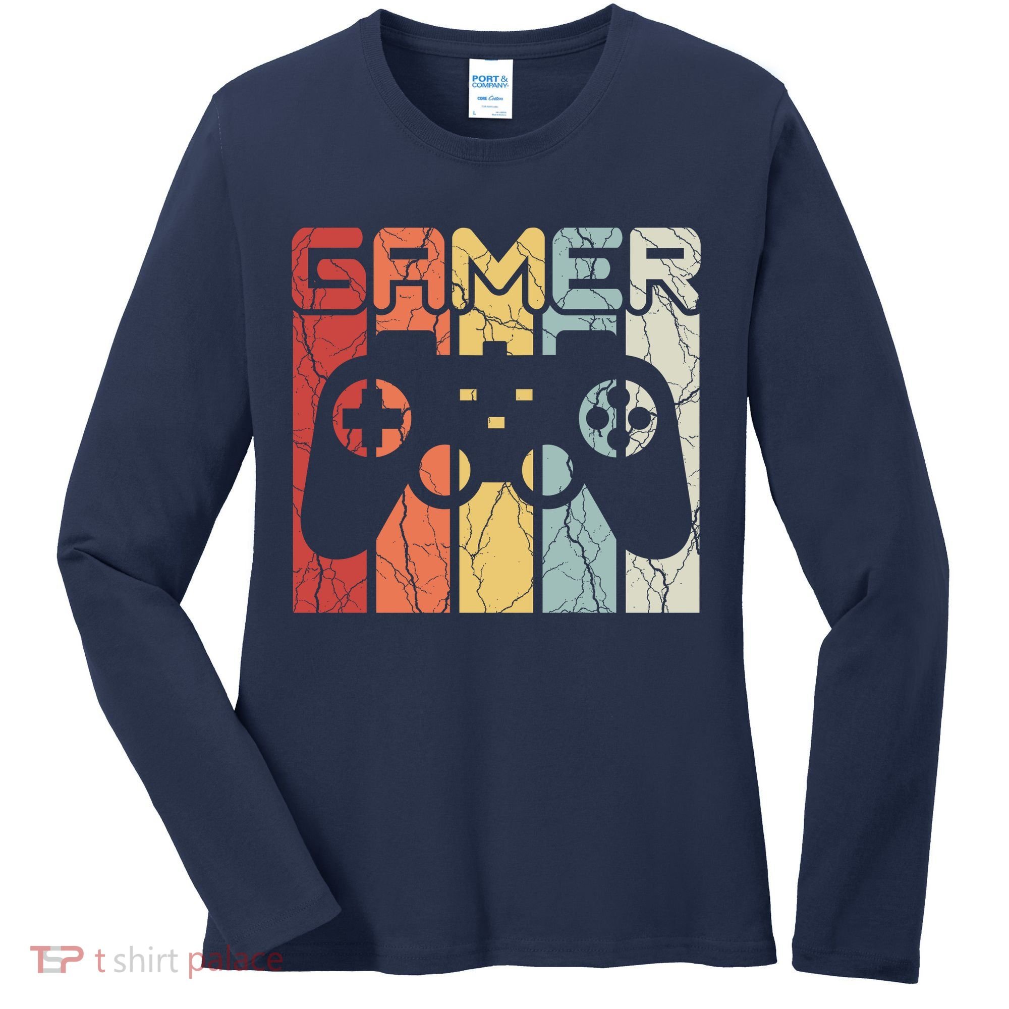 Gamer Retro Controller Women's Long Sleeve Shirt