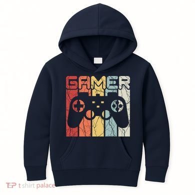 Gamer Retro Controller Kids Hoodie