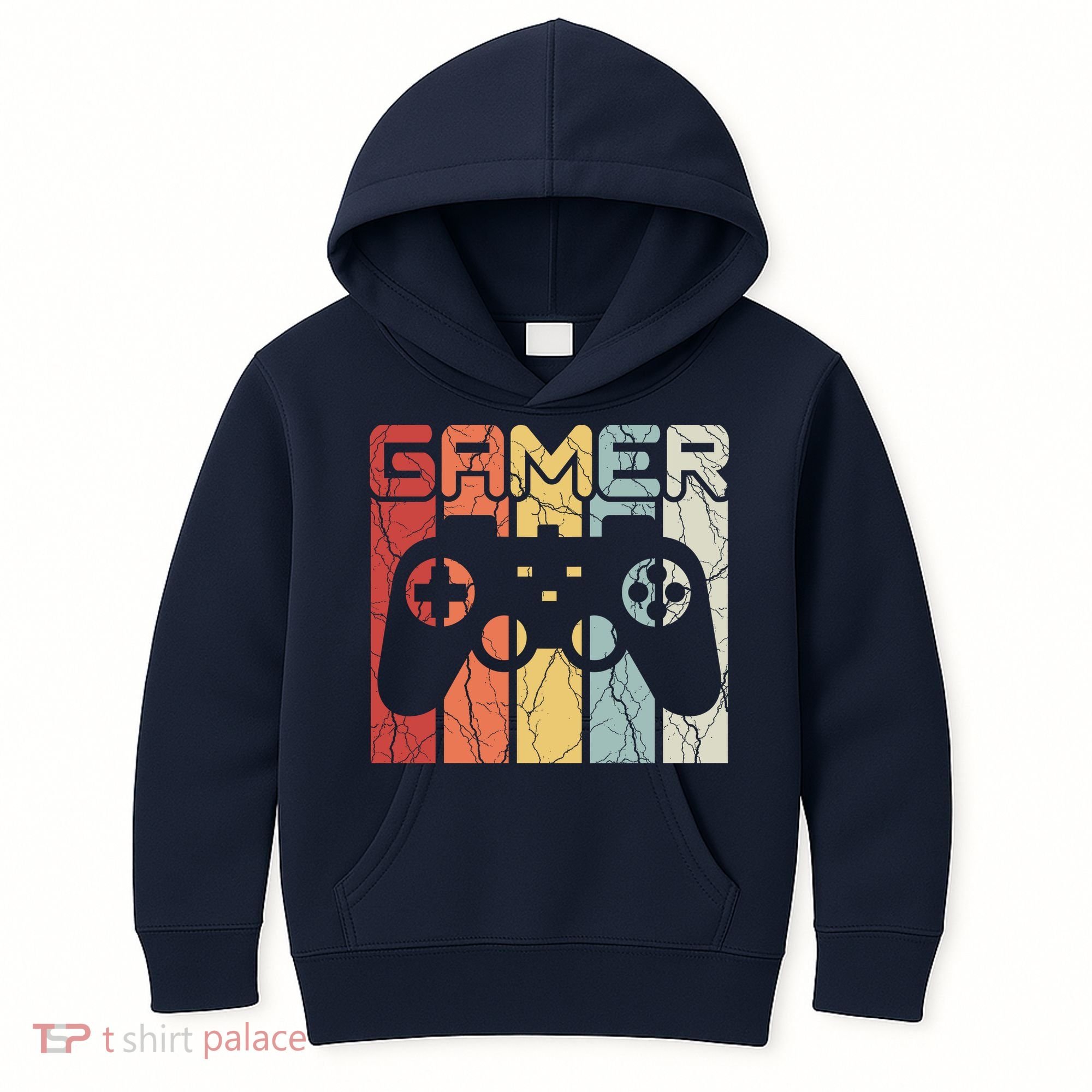 Gamer Retro Controller Kids Hoodie