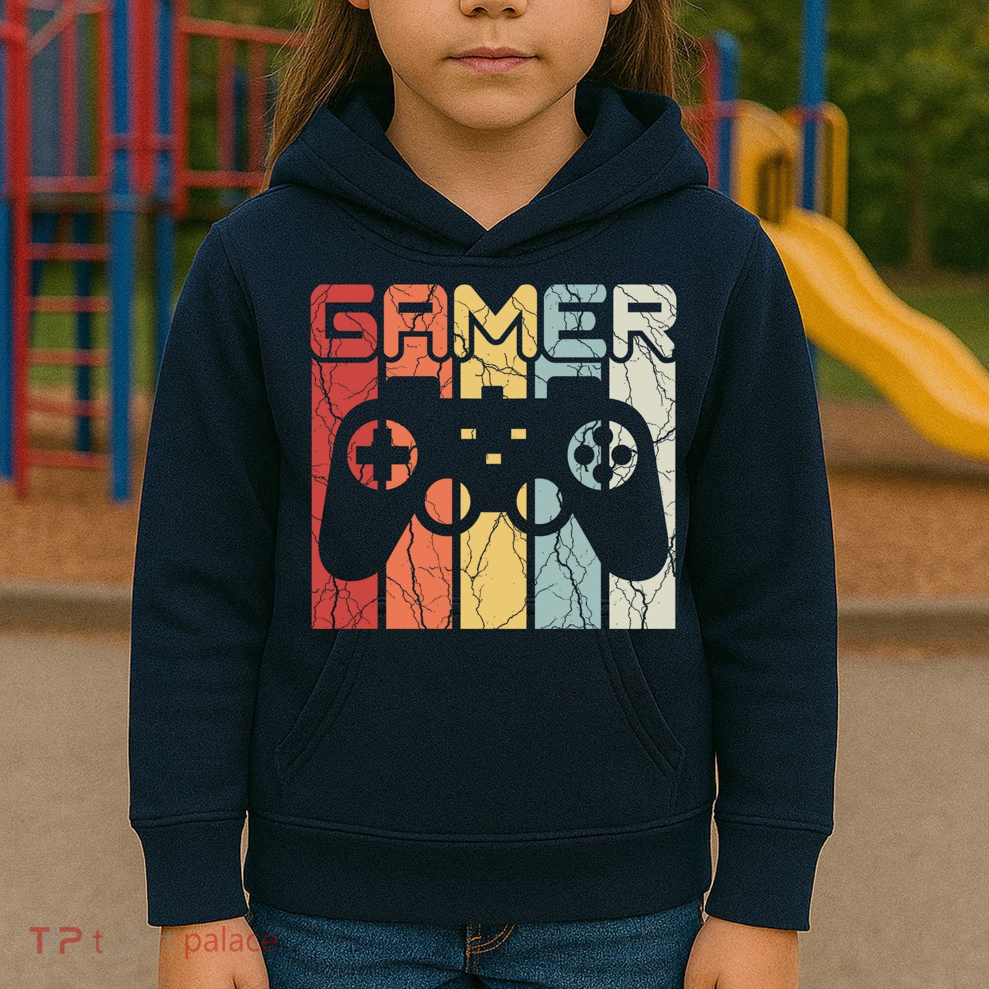 Gamer Retro Controller Kids Hoodie