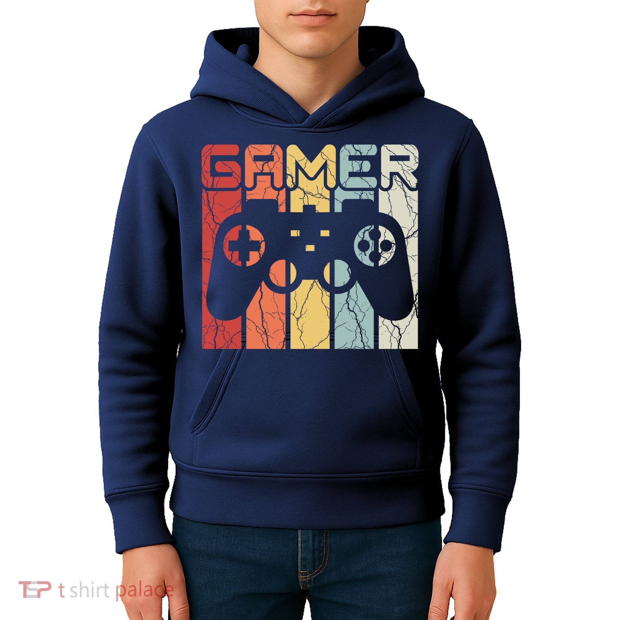 Gamer Retro Controller Kids Hoodie