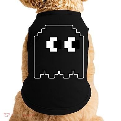 Gamer Retro Pixel Ghost Funny Halloween Doggie Tank