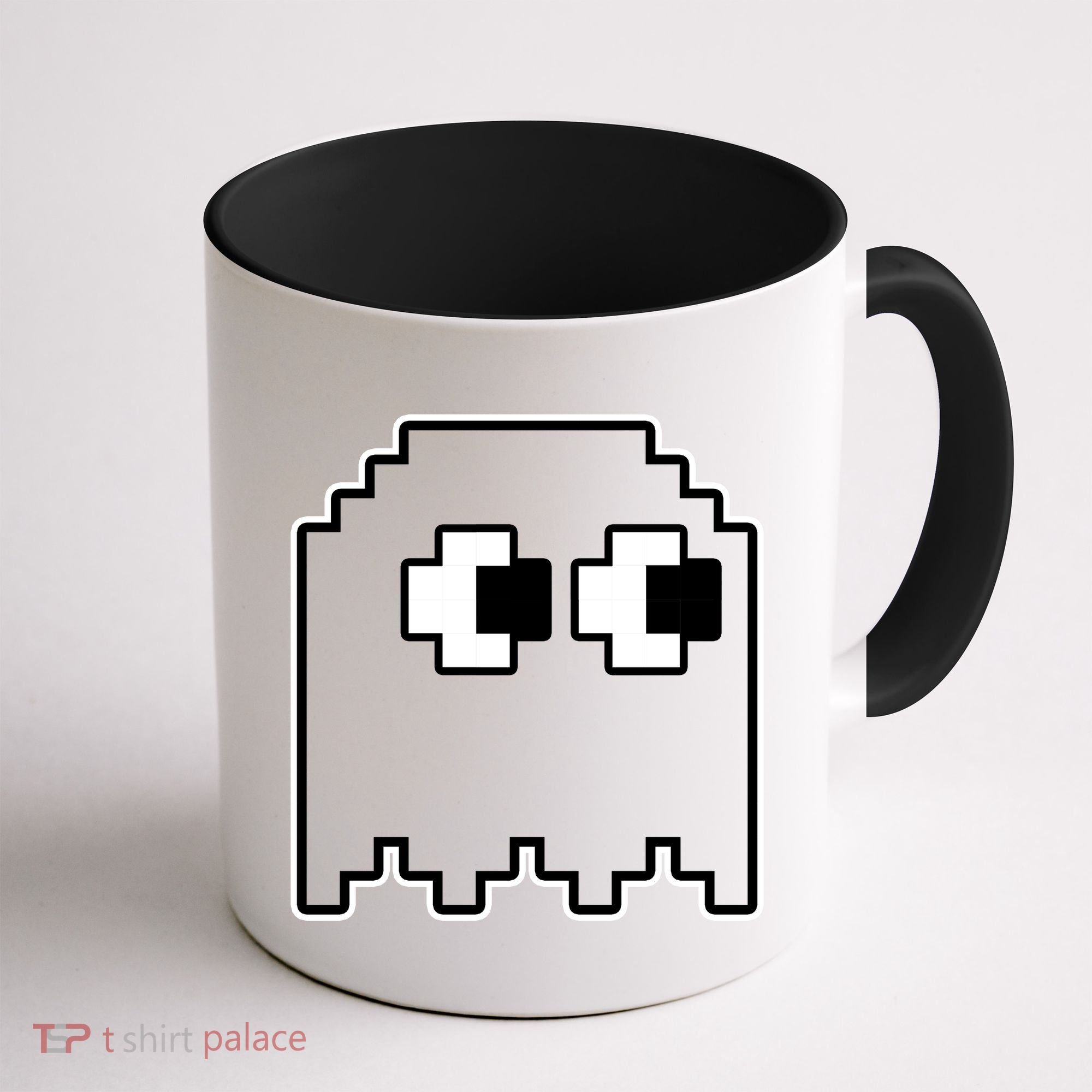 Gamer Retro Pixel Ghost Funny Halloween Coffee Mug