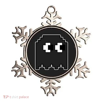 Gamer Retro Pixel Ghost Funny Halloween Ornament