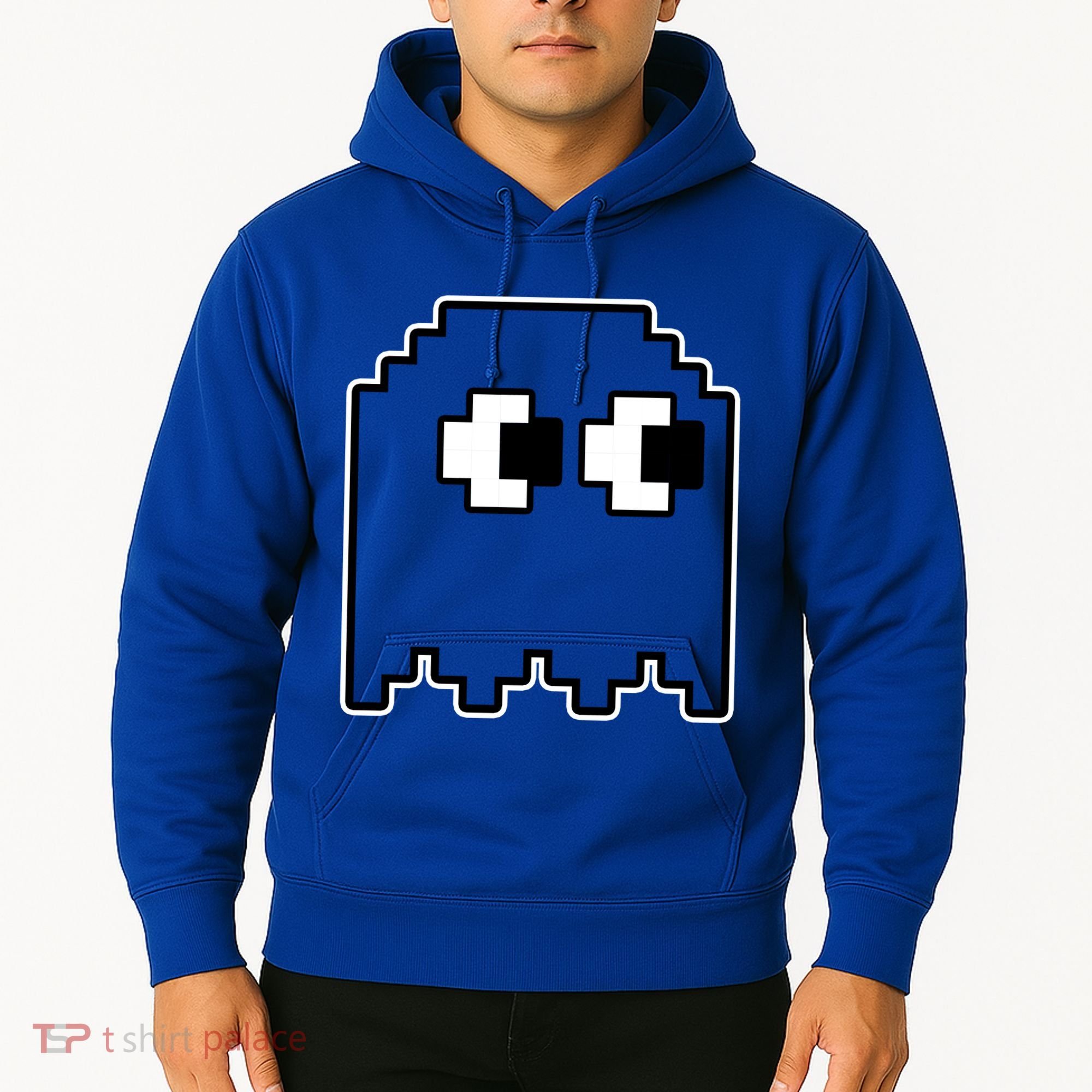 Gamer Retro Pixel Ghost Funny Halloween Hoodie
