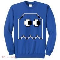 Gamer Retro Pixel Ghost Funny Halloween Sweatshirt thumb 0