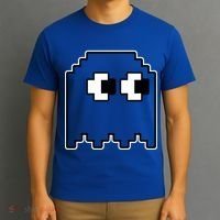 Gamer Retro Pixel Ghost Funny Halloween T-Shirt thumb 3