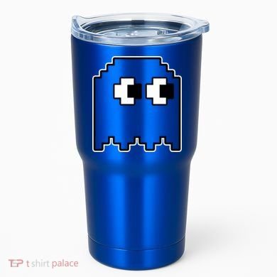 Gamer Retro Pixel Ghost Funny Halloween Tumbler