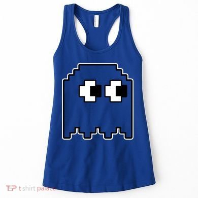 Gamer Retro Pixel Ghost Funny Halloween Women's Tank Top