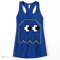 Gamer Retro Pixel Ghost Funny Halloween Women's Tank Top thumb 0