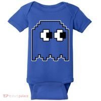 Gamer Retro Pixel Ghost Funny Halloween Baby Bodysuit thumb 0