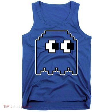 Gamer Retro Pixel Ghost Funny Halloween Tank Top