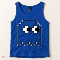 Gamer Retro Pixel Ghost Funny Halloween Tank Top thumb 2
