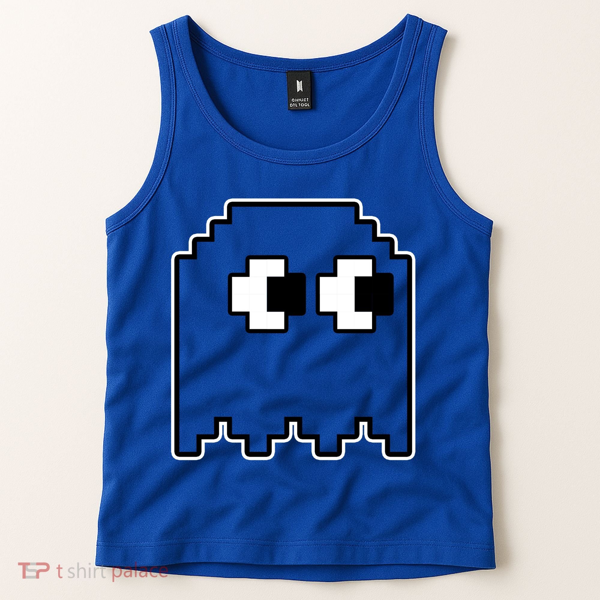 Gamer Retro Pixel Ghost Funny Halloween Tank Top