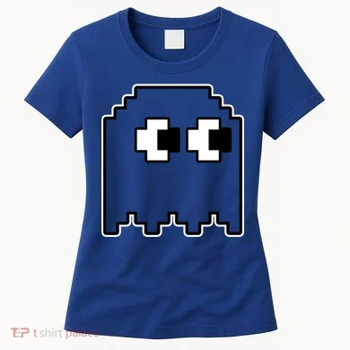 Gamer Retro Pixel Ghost Funny Halloween Women's T-Shirt