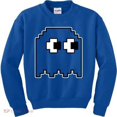 Gamer Retro Pixel Ghost Funny Halloween Kids Sweatshirt