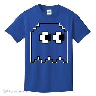 Gamer Retro Pixel Ghost Funny Halloween Kids T-Shirt