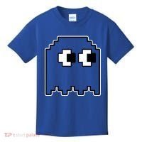 Gamer Retro Pixel Ghost Funny Halloween Kids T-Shirt thumb 0