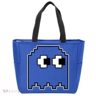 Gamer Retro Pixel Ghost Funny Halloween Tote Bag