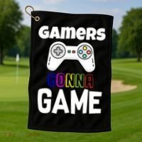 Gamers Gonna Game Golf Towel thumb 1