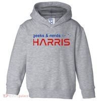 Geeks And Nerds For Kamala Harris Geeks And Nerds For Harris Toddler Hoodie thumb 0