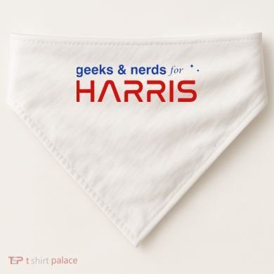 Geeks And Nerds For Kamala Harris Geeks And Nerds For Harris USA-Made Doggie Bandana