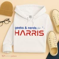 Geeks And Nerds For Kamala Harris Geeks And Nerds For Harris Hoodie thumb 4
