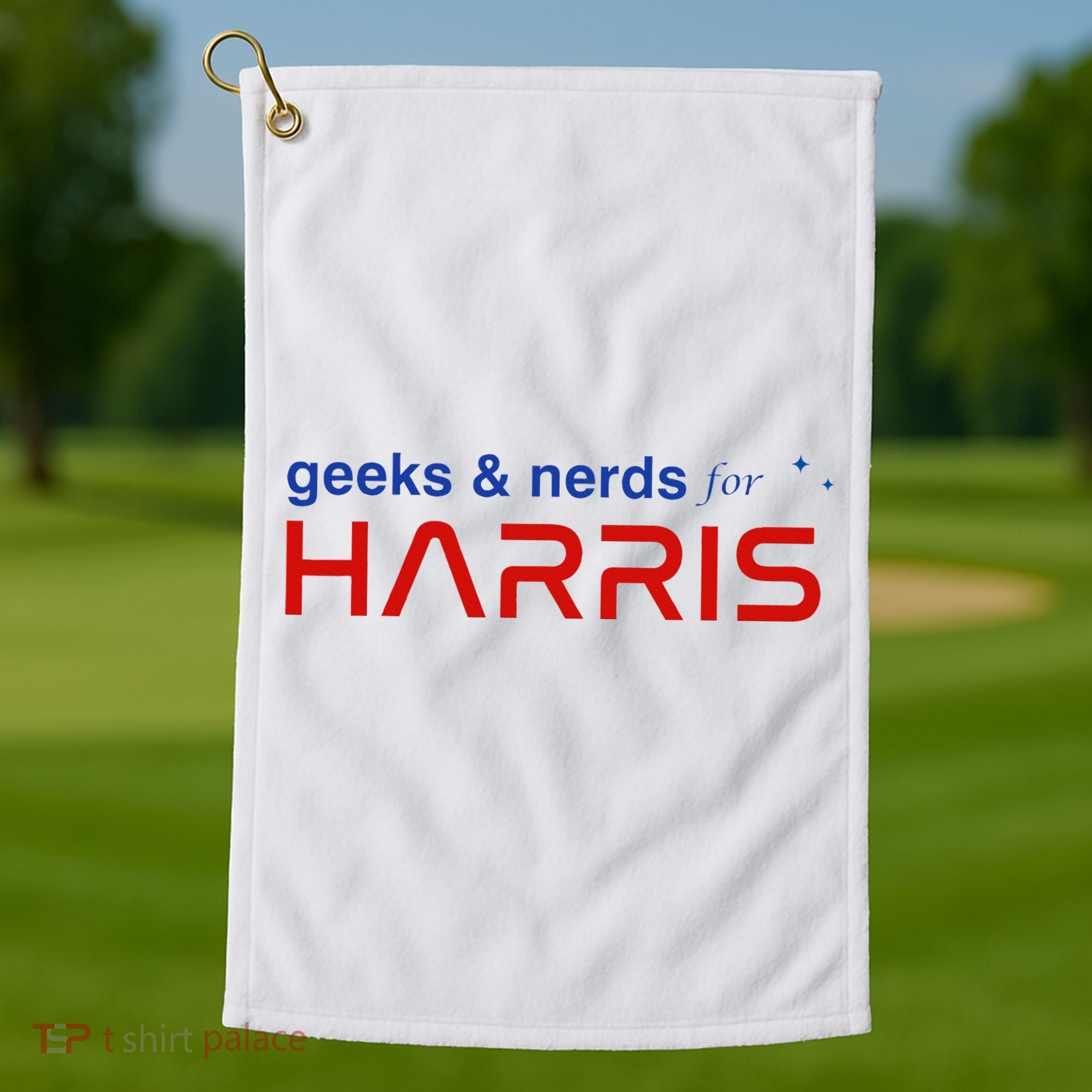 Geeks And Nerds For Kamala Harris Geeks And Nerds For Harris Golf Towel