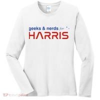 Geeks And Nerds For Kamala Harris Geeks And Nerds For Harris Women's Long Sleeve Shirt thumb 0