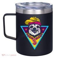 Gangsta Sloth 12oz Stainless Steel Coffee Mug thumb 2