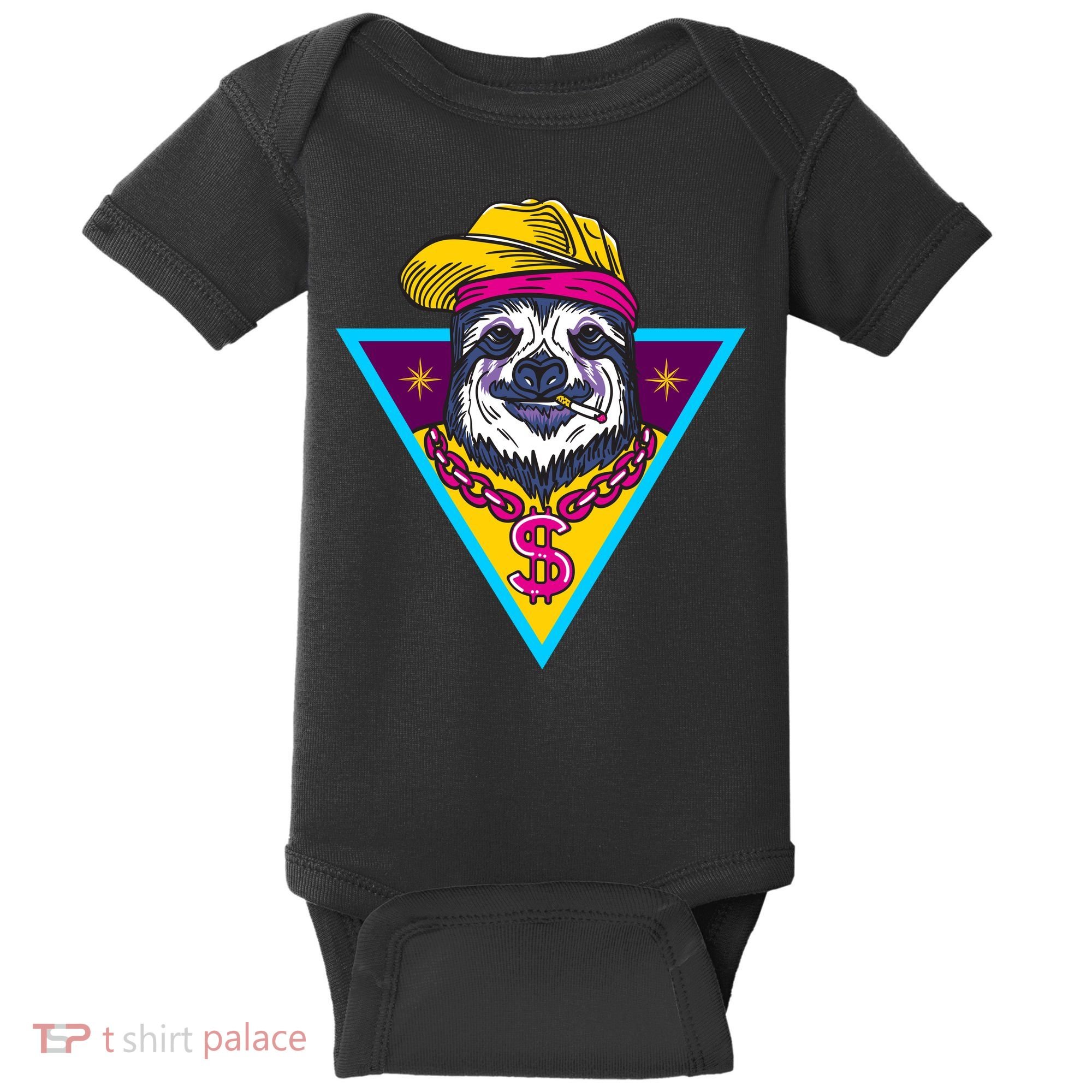 Gangsta Sloth Baby Bodysuit