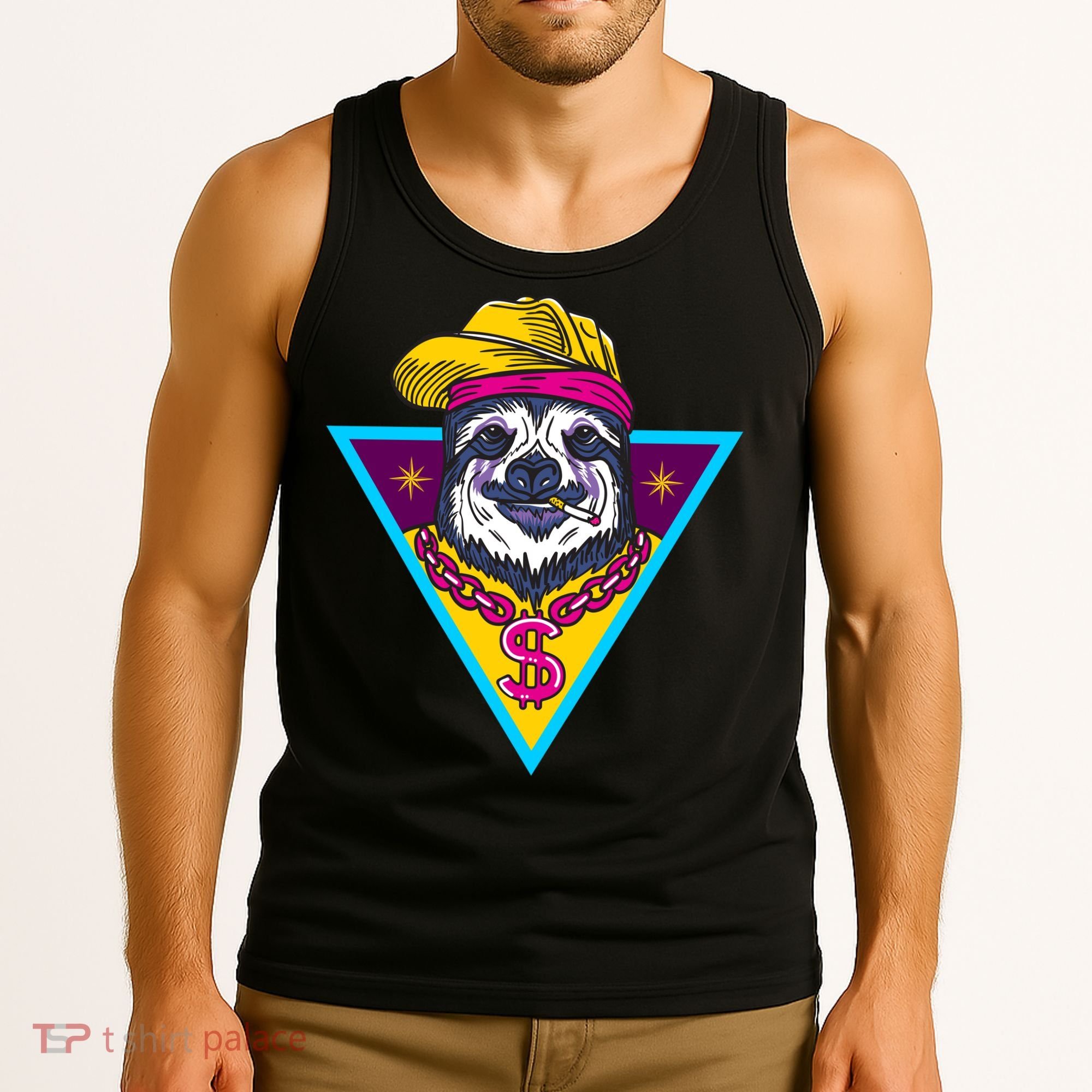 Gangsta Sloth Tank Top