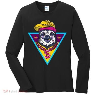 Gangsta Sloth Women's Long Sleeve Shirt