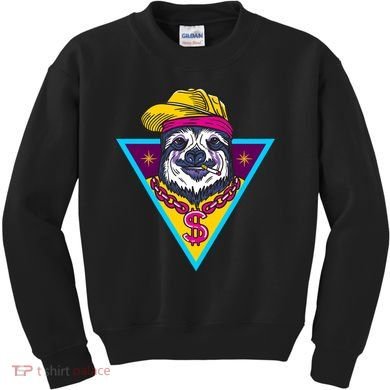 Gangsta Sloth Kids Sweatshirt
