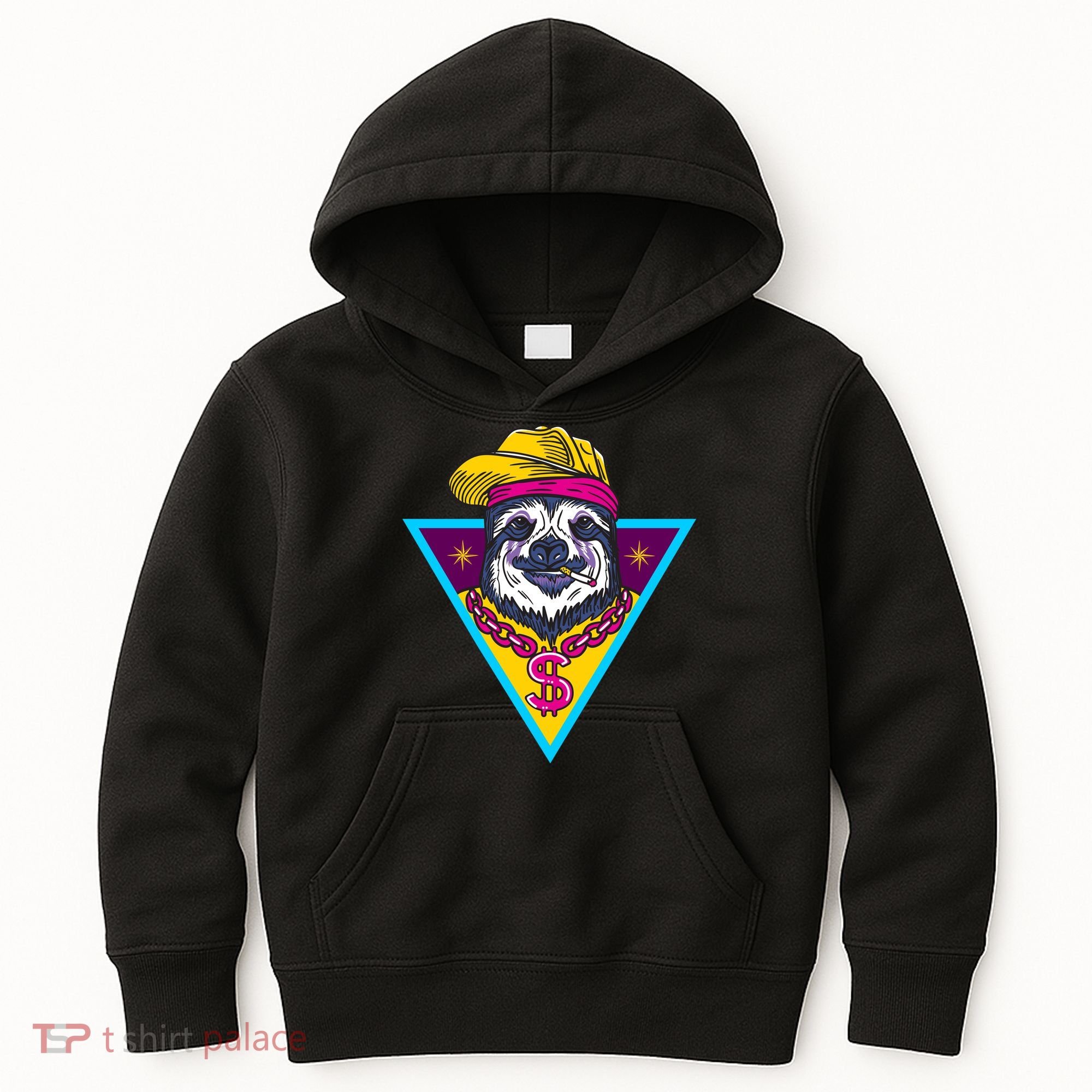 Gangsta Sloth Kids Hoodie
