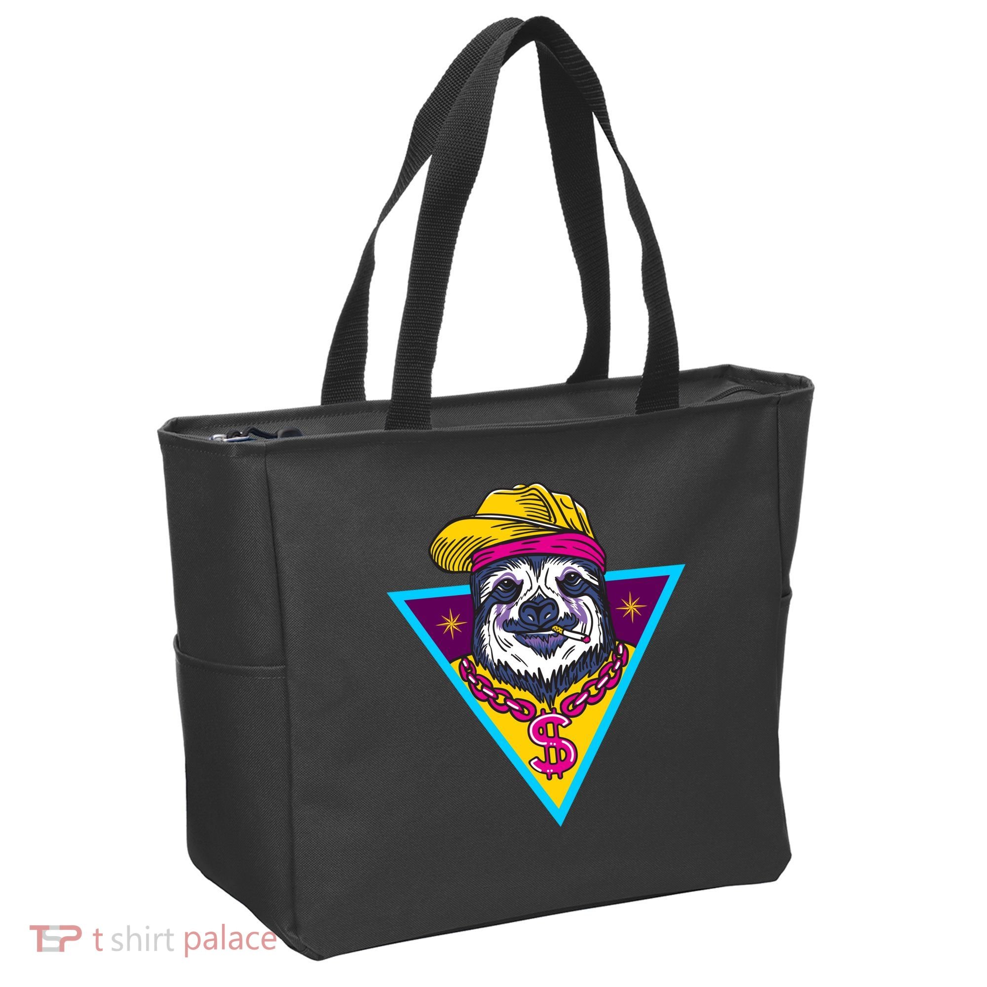 Gangsta Sloth Tote Bag
