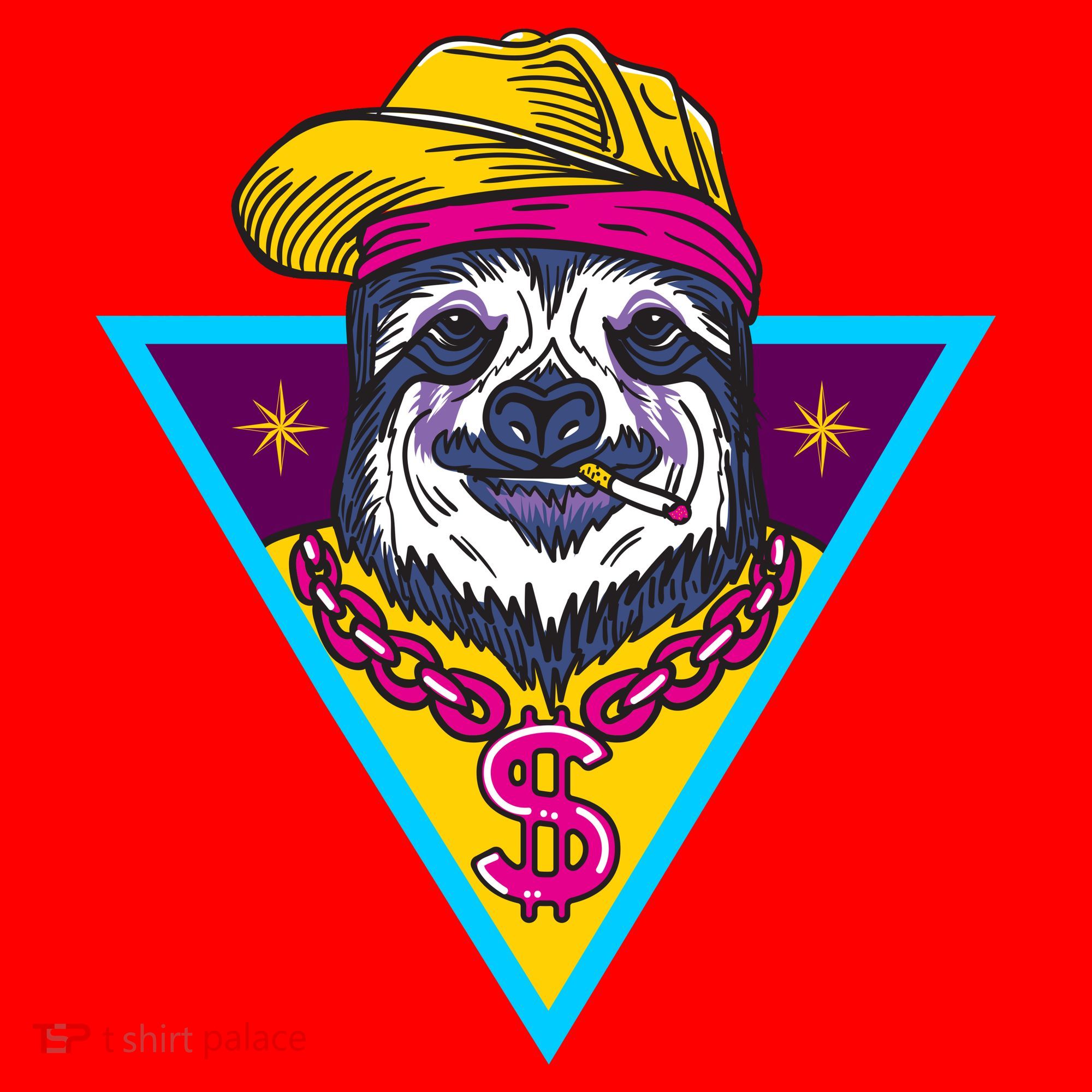 Gangsta Sloth Santa Hat