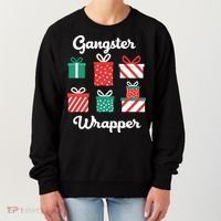 Gangsta Wrapper Funny Christmas Gift Women's Sweatshirt thumb 0