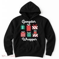 Gangsta Wrapper Funny Christmas Gift Hoodie thumb 0