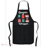 Gangsta Wrapper Funny Christmas Gift Apron thumb 0